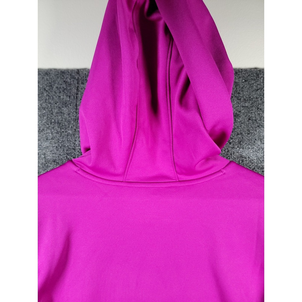 Under Armour Hoodie Sweatshirt Womens Medium Purple Loose Fit UA Fleece Pullover - Picture 6 of 13